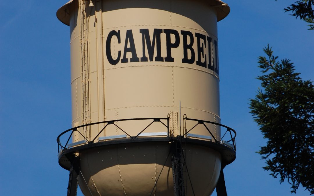 A Symbol of Home: The Campbell Water Tower in Watercolor